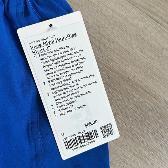 Lululemon Pace Rival High-Rise Short 3" - Picture 7 of 9